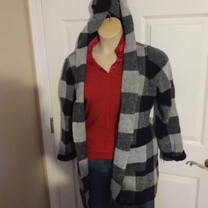 Hooded cardigan